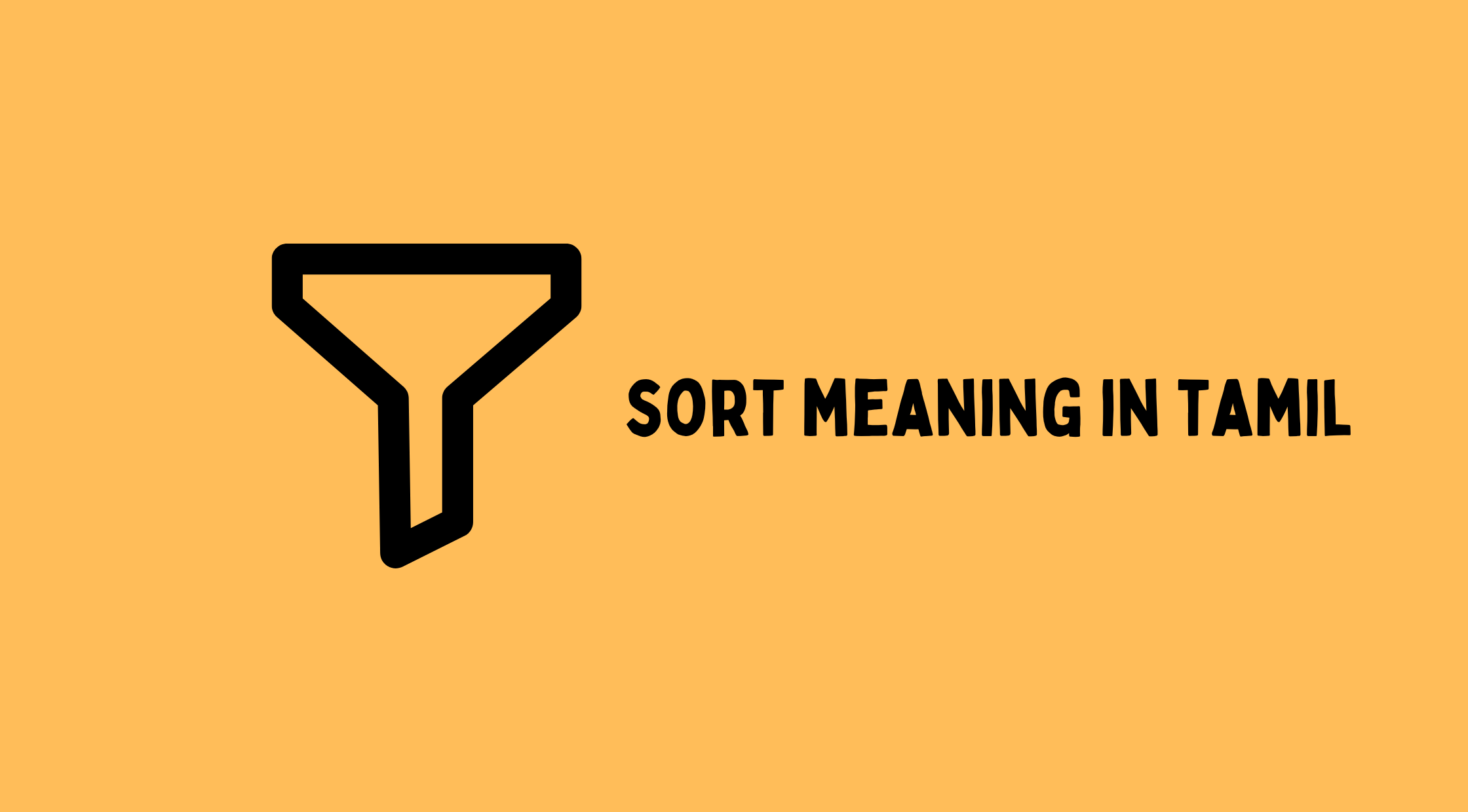 Sort Meaning in Tamil